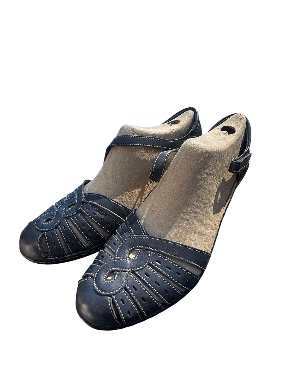 Clarks Wendy River Navy 69521 Womens Sandals Size 9.5